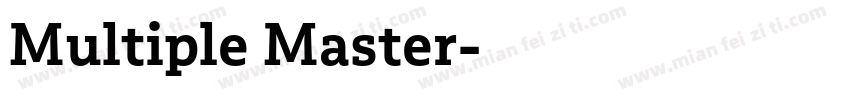 Multiple Master字体转换